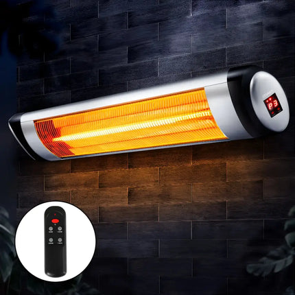 Electric Strip Heater Radiant Heaters 2000W - Remote Control - Appliances > Heaters
