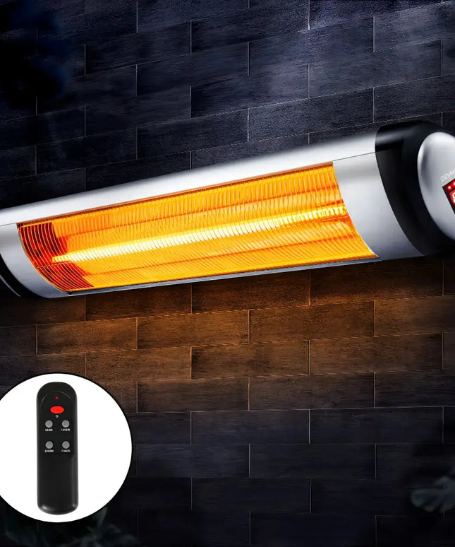 Electric Strip Heater Radiant Heaters 2000W - Remote Control - Appliances > Heaters