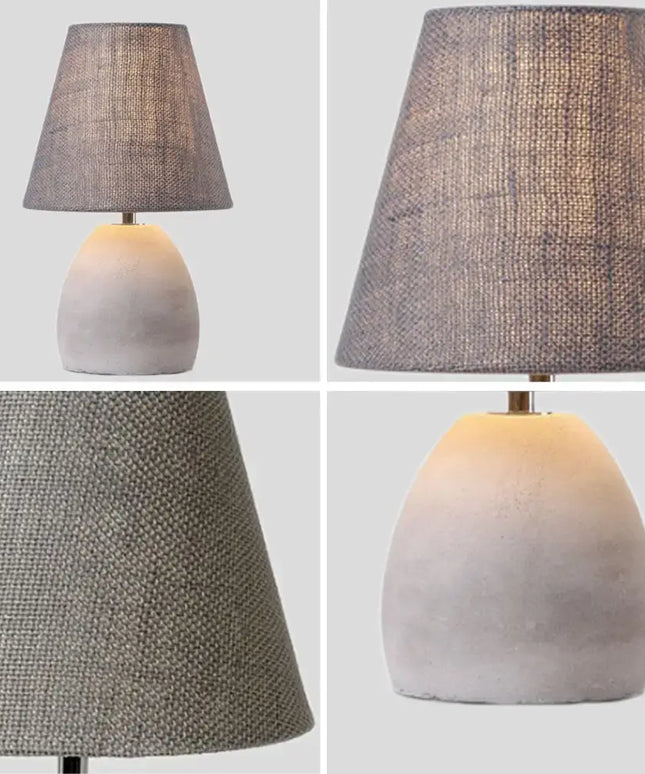 ELENA Elegant Modern Table Lamp Concrete E14 Lamp Base-Table Light-Dropli