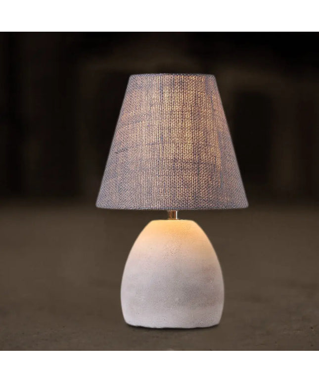 ELENA Elegant Modern Table Lamp Concrete E14 Lamp Base-Table Light-Dropli