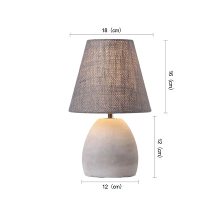 ELENA Elegant Modern Table Lamp Concrete E14 Lamp Base-Table Light-Dropli