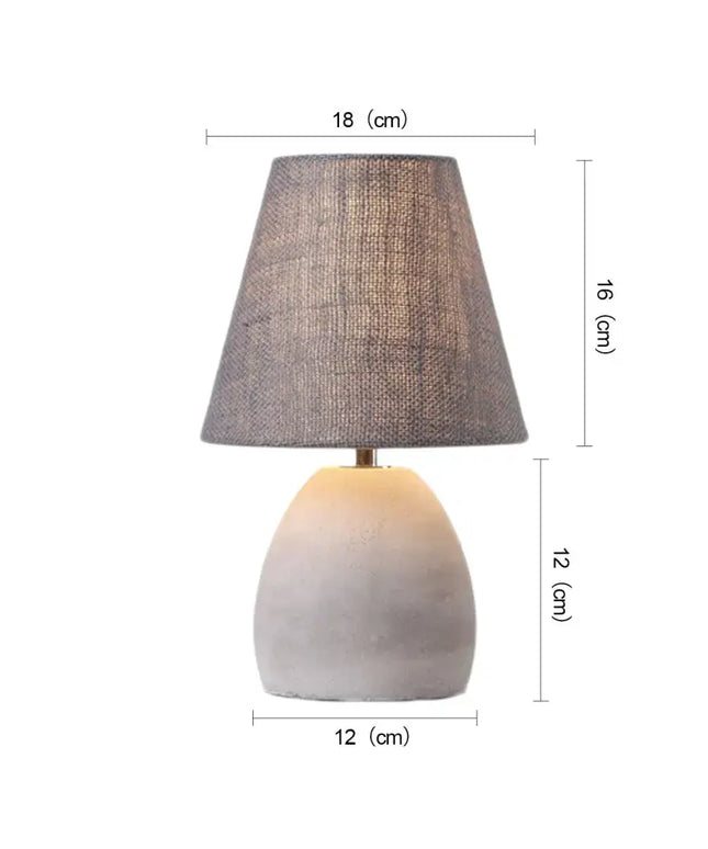 ELENA Elegant Modern Table Lamp Concrete E14 Lamp Base-Table Light-Dropli