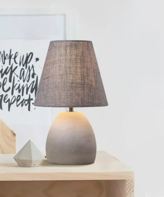 ELENA Elegant Modern Table Lamp Concrete E14 Lamp Base-Table Light-Dropli