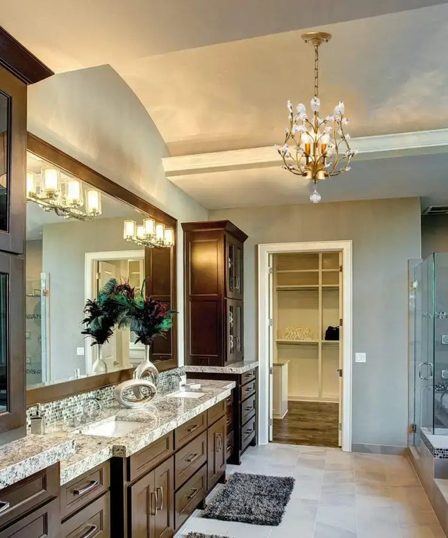 ELIZABETH 3 Light Gold Vintage Crystal Chandelier - Home & Garden > Lighting