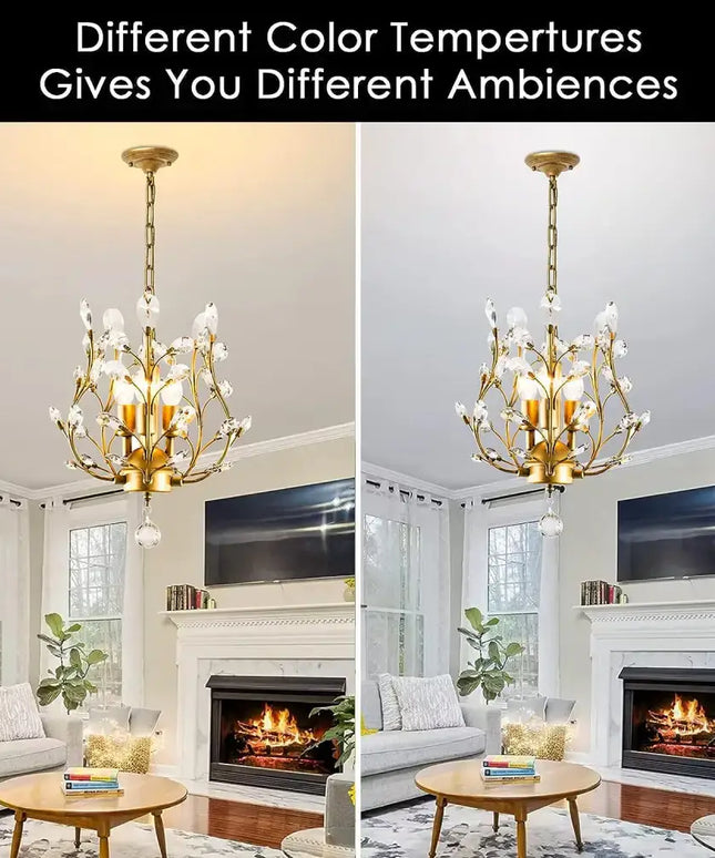 ELIZABETH 3 Light Gold Vintage Crystal Chandelier - Home & Garden > Lighting