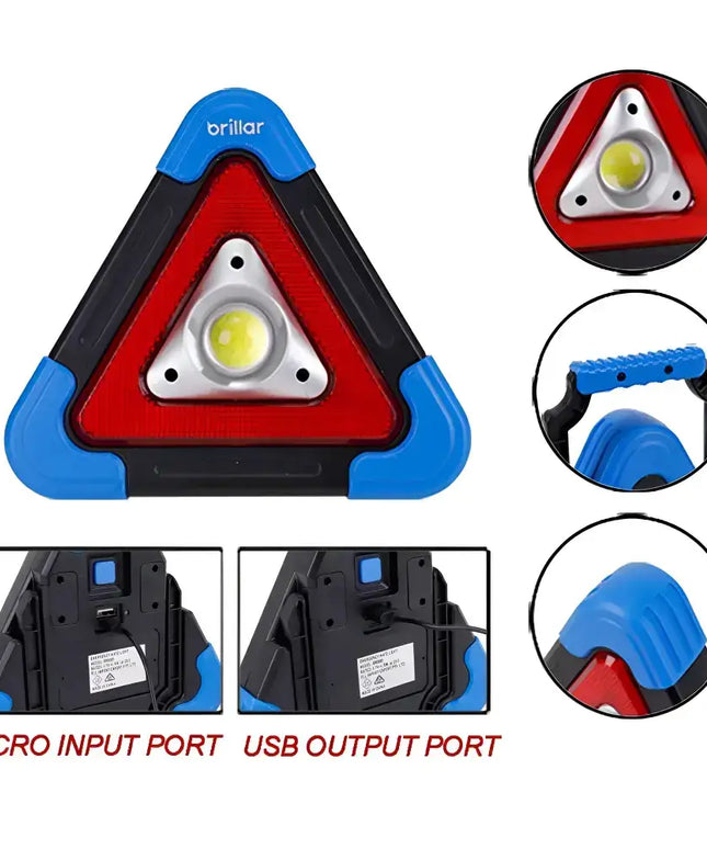 Emergency Mate - 300 Lumen Rechargeable Roadside Safety Light--Brillar