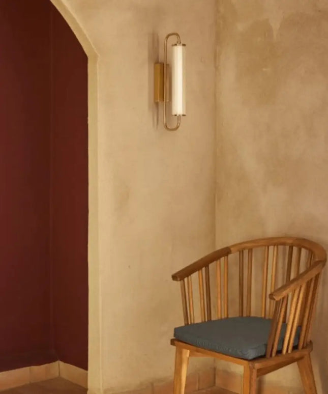 ESTRIADO Matte Black 6W LED Fluted Glass Wall Light-Wall Light-Lighting Creations