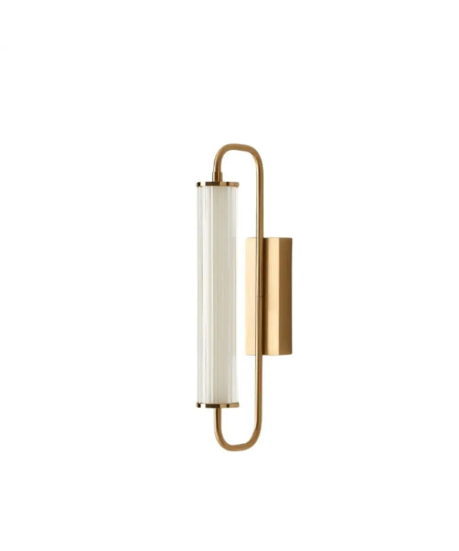 ESTRIADO Matte Brass 6W LED Fluted Glass Wall Light-Wall Light-Lighting Creations