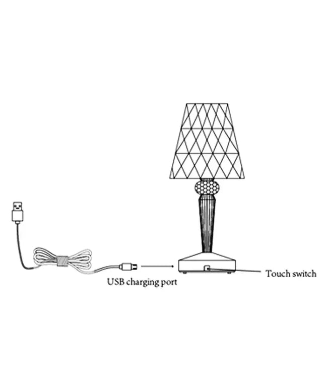 Eugenia Touch Table Lamp - Home & Garden > Lighting