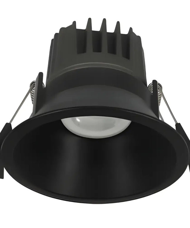 Eureka 12W Tri-Colour Dimmable LED Downlight - 90mm Cut Out - Black - Home & Garden > Lighting > Ceiling Lights
