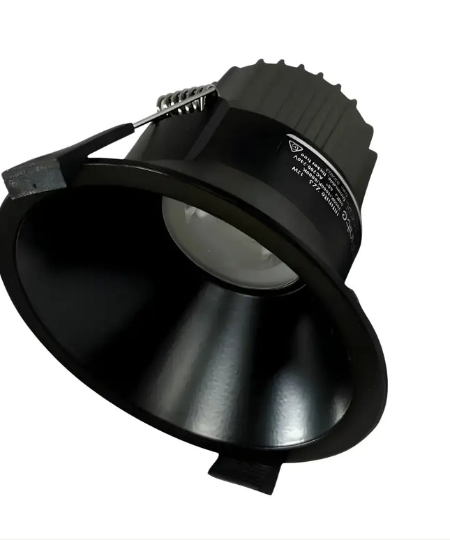 Eureka Tilt 12W Tri-Colour Dimmable LED Downlight - 90mm Cut Out - Black - Home & Garden > Lighting