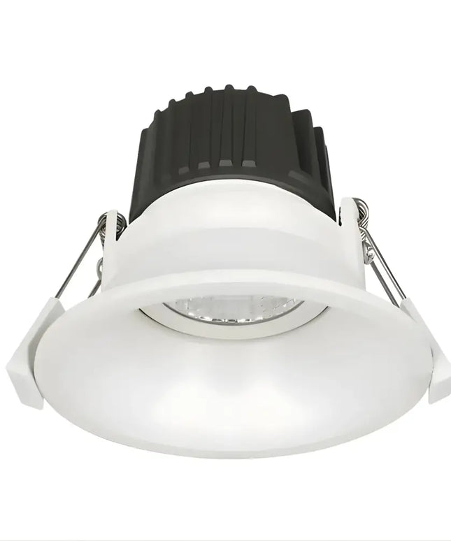 Eureka Tilt 12W Tri-Colour Dimmable LED Downlight - 90mm Cut Out - White - Home & Garden > Lighting