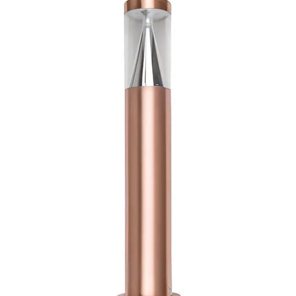 Exterior 12V LED Bollard Light 6W 3000K Copper With Flange IP67 - PORTUS1FLC-Bollard Lights-CLA Lighting