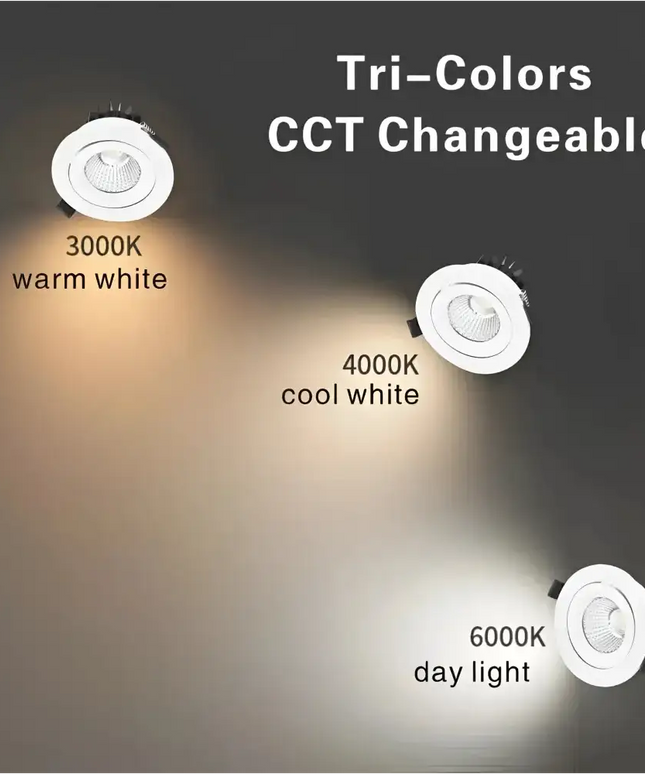 13W Tri-Colour Dimmable LED Downlight | 90mm Cut Out | Eyre