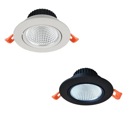 Eyre Pro Tilt 12W Tri-Colour Dimmable LED Downlight - 90mm Cut Out - Home & Garden > Lighting