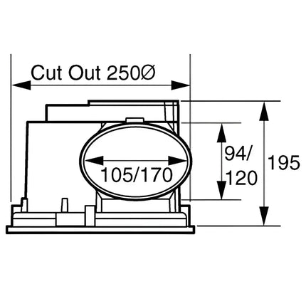 Fantech RAPID Response 200/250HP Ducted Ceiling Exhaust Fan IPX4 - Timer or No Timer - Exhaust Fan