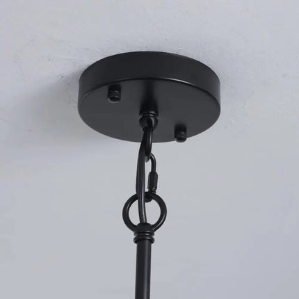 Farmhouse Pendant Light Rustic Lantern Chandelier Black - Home & Garden > Lighting