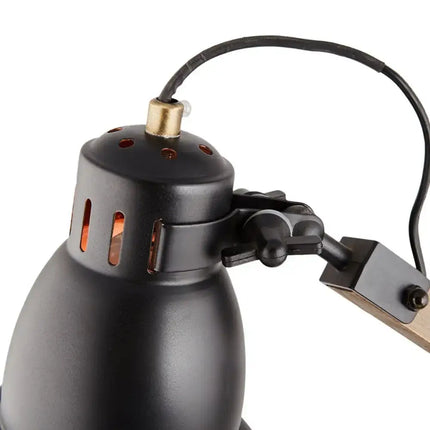 Faroe Scandi Modern Natural Wooden Table Lamp Rustic Retro Designer Vintage - Home & Garden > Lighting