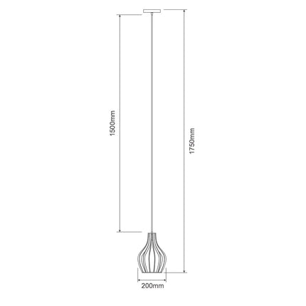 Felix Natural Timber Pendant Light