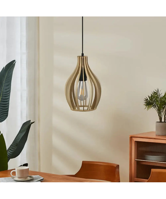 Felix Natural Timber Pendant Light