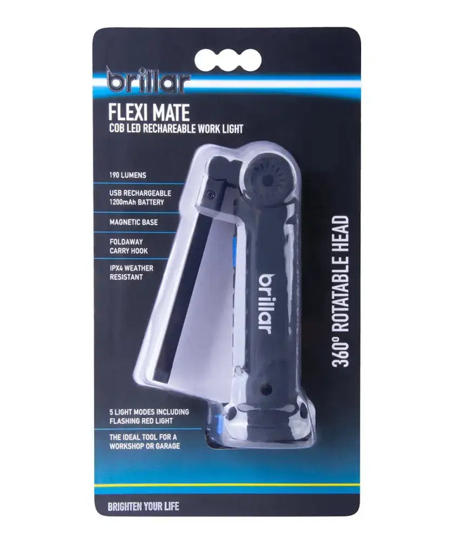 Flexi Mate - 300 Lumen Rechargeable Work Light-Flashlights-Brillar