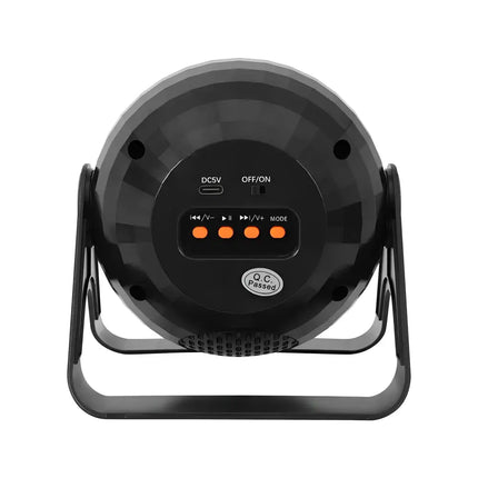 Black spherical speaker with control panel for Gardeon Projector Party Light Disco Ball Stage LED RGB DJ Lamp Bluetooth Music