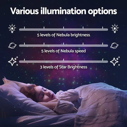 Gardeon Projector Party Light LED Astronaut Starry Sky Galaxy Laser Night Lamp - Home & Garden > Lighting > Night