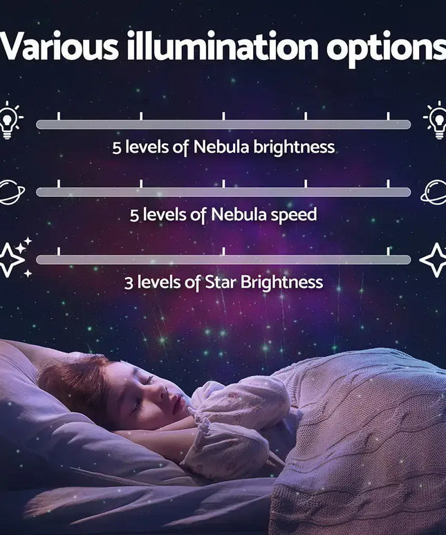 Gardeon Projector Party Light LED Astronaut Starry Sky Galaxy Laser Night Lamp - Home & Garden > Lighting > Night