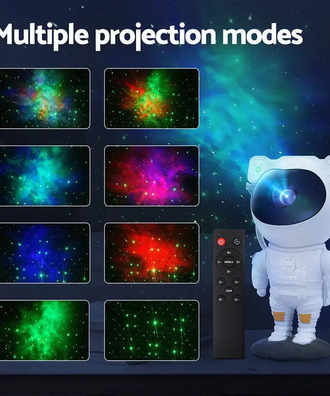 Gardeon Projector Party Light LED Astronaut Starry Sky Galaxy Laser Night Lamp - Home & Garden > Lighting > Night