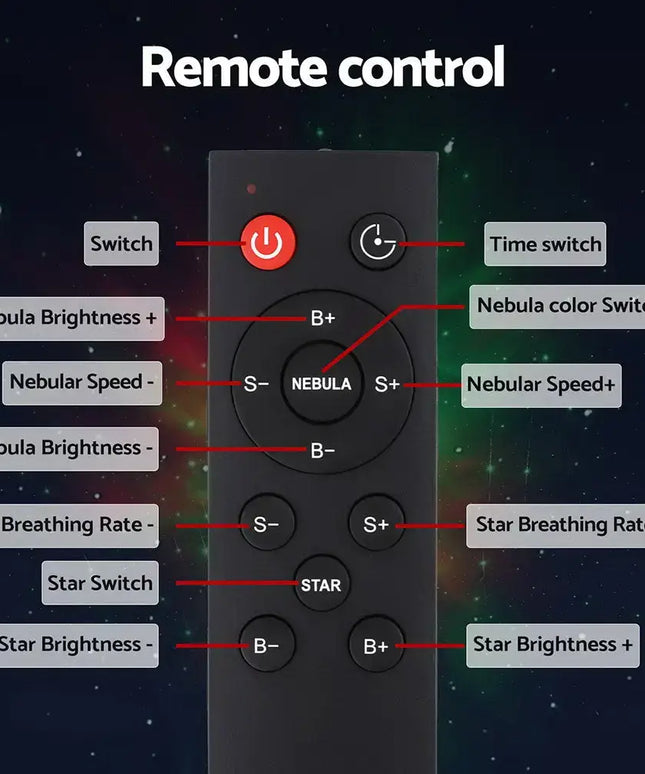 Gardeon Projector Party Light LED Astronaut Starry Sky Galaxy Laser Night Lamp - Home & Garden > Lighting > Night