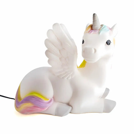 Fairy-tale themed unicorn lamp with warm ambient lighting