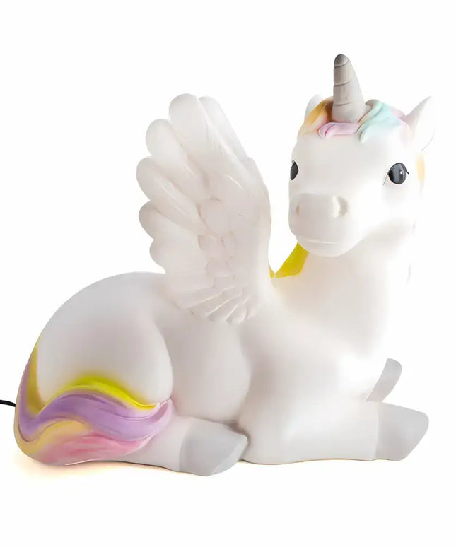 Fairy-tale themed unicorn lamp with warm ambient lighting