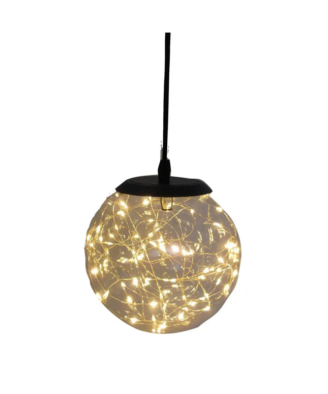 Spherical fairy light pendant for elegant lighting in modern interior decor