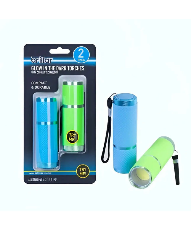 Glow in the Dark Torches 2pk-Flashlights-Brillar