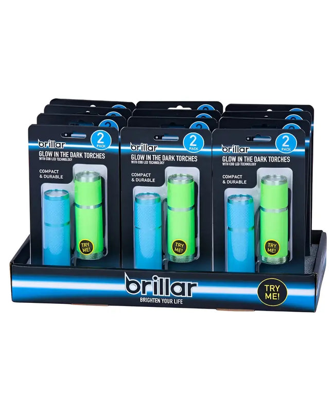Glow in the Dark Torches 2pk-Flashlights-Brillar