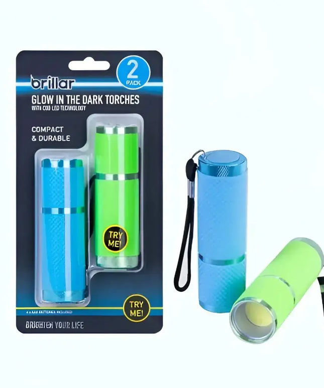 Glow in the Dark Torches 2pk-Flashlights-Brillar