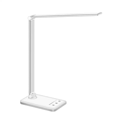 GOMINIMO LED Desk Lamp with Wireless Charger 5 Brightness Levels (White) - Home & Garden > Lighting