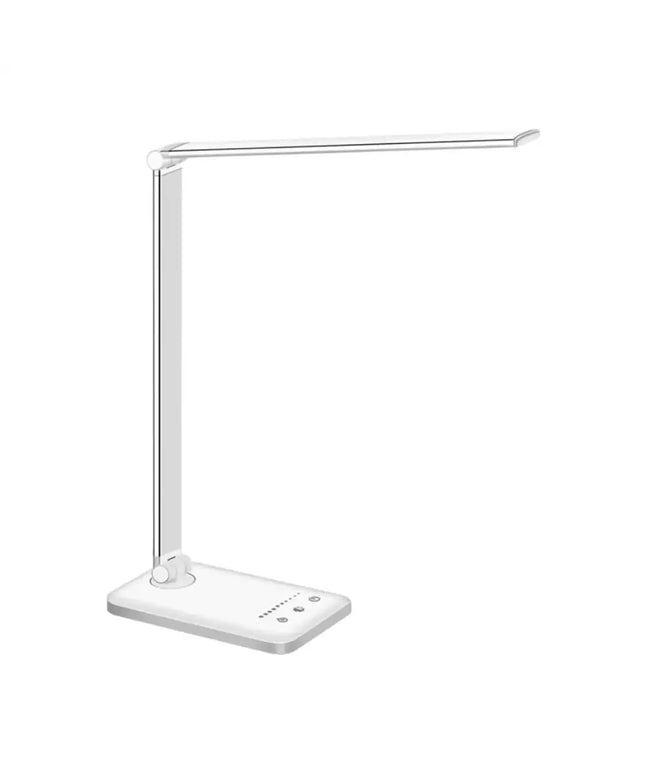 GOMINIMO LED Desk Lamp with Wireless Charger 5 Brightness Levels (White) - Home & Garden > Lighting