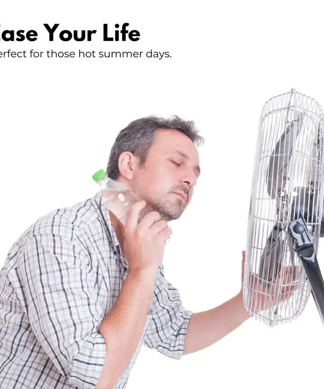 GOMINIMO Rechargeable Portable Bladeless Neck Fan with 3 Speeds and 62 Air Outlet (White) GO-NF-100-HJ - Appliances >