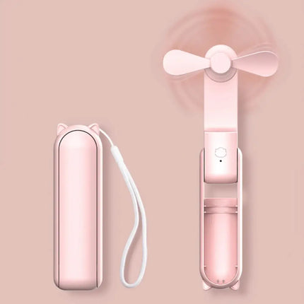 GOMINIMO USB Rechargeable Portable Handheld Fan with 3 Speed(Pink) GO-HF-101-XHT - Appliances > Fans