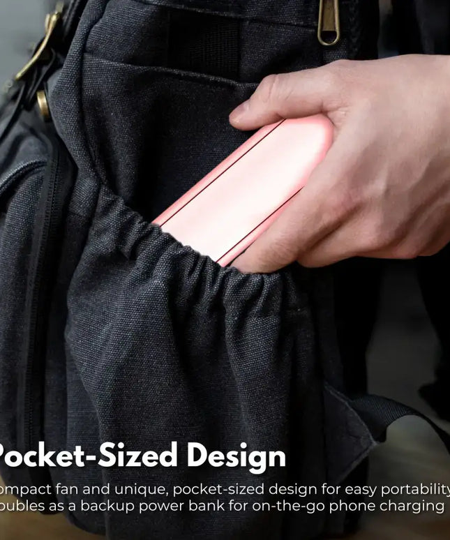 GOMINIMO USB Rechargeable Portable Handheld Fan with 3 Speed(Pink) GO-HF-101-XHT - Appliances > Fans