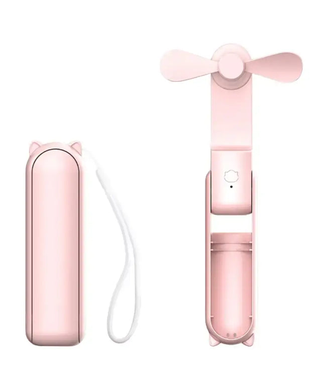 GOMINIMO USB Rechargeable Portable Handheld Fan with 3 Speed(Pink) GO-HF-101-XHT - Appliances > Fans