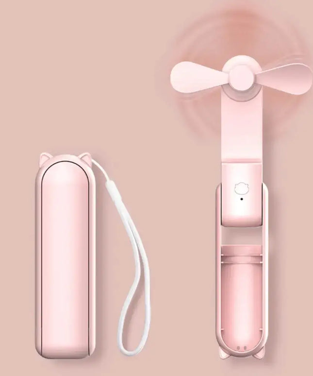 GOMINIMO USB Rechargeable Portable Handheld Fan with 3 Speed(Pink) GO-HF-101-XHT - Appliances > Fans