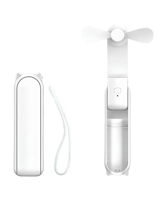 GOMINIMO USB Rechargeable Portable Handheld Fan with 3 Speed(White) GO-HF-100-XHT - Appliances > Fans