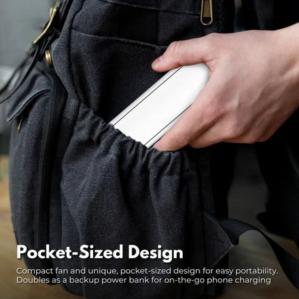 GOMINIMO USB Rechargeable Portable Handheld Fan with 3 Speed(White) GO-HF-100-XHT - Appliances > Fans