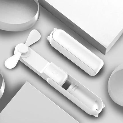 GOMINIMO USB Rechargeable Portable Handheld Fan with 3 Speed(White) GO-HF-100-XHT - Appliances > Fans