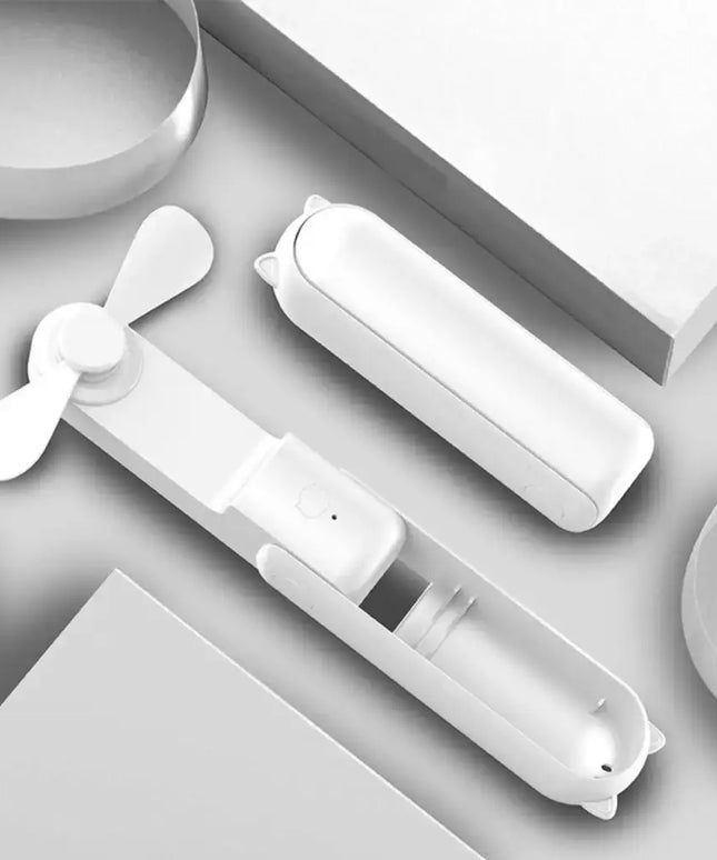 GOMINIMO USB Rechargeable Portable Handheld Fan with 3 Speed(White) GO-HF-100-XHT - Appliances > Fans