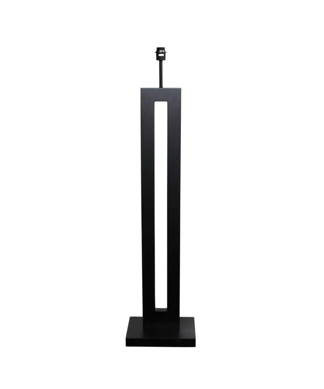 Habitat 1 Light Floor Lamp Base Only Dark Stain - Oriel-Floor Lamps-Oriel Lighting