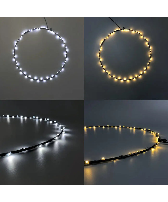Hanging Ring with Dual Colour LED - 2 Size Options-Christmas Ceiling&Wall Decoration-Lexi Lighting