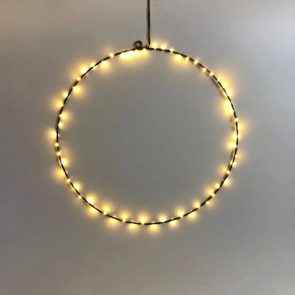 Hanging Ring with Dual Colour LED - 2 Size Options-Christmas Ceiling&Wall Decoration-Lexi Lighting